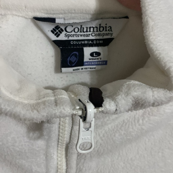 COLUMBIA Women’s Reversible Full Zip Ivory Jacket Size L - Picture 4 of 8